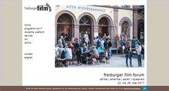 Desktop Screenshot of freiburger-filmforum.de