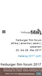 Mobile Screenshot of freiburger-filmforum.de